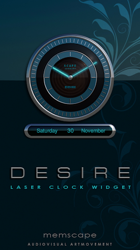 DESIRE Laser Clock Widget