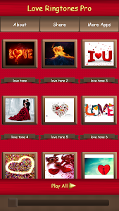 Screenshot Love Ringtones Pro v1.0