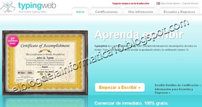 Curso de Mecanografía gratis - Typingweb