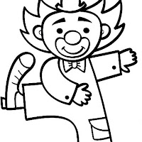 clown juggler coloring pages