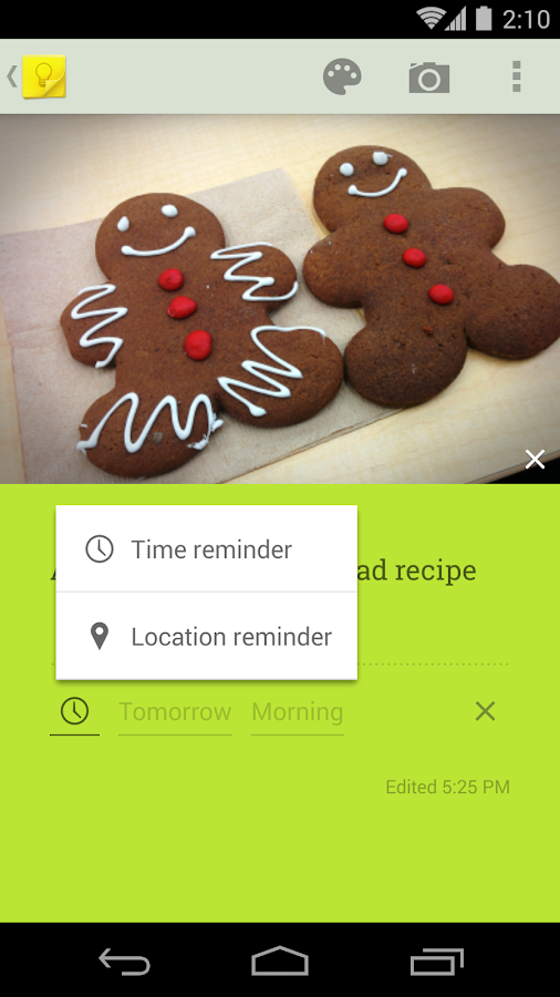Google Keep - screenshot
