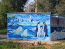 Граффити Пингвины 