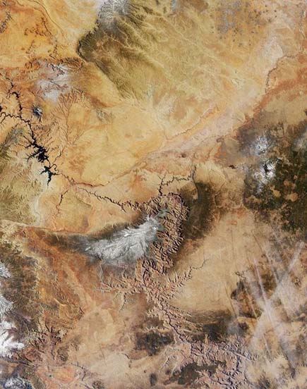 ig21 above grand canyon 02 14 Most Amazing Satellite Pictures You’ll Ever Seen Before