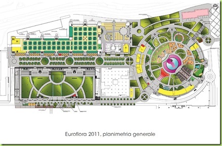 mappa euroflora 2011 genova planimetria esposizione piante