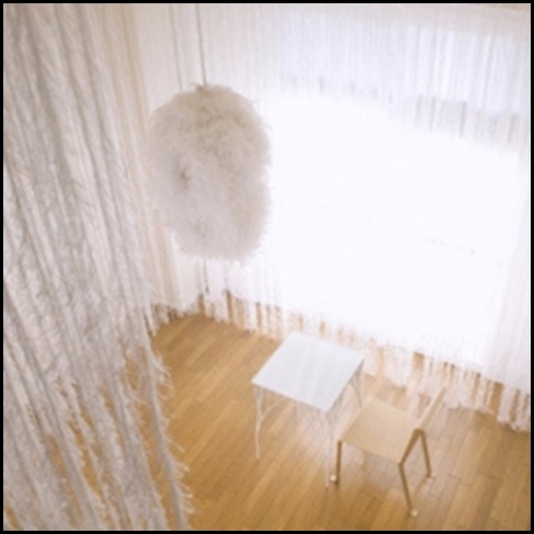 feather curtain