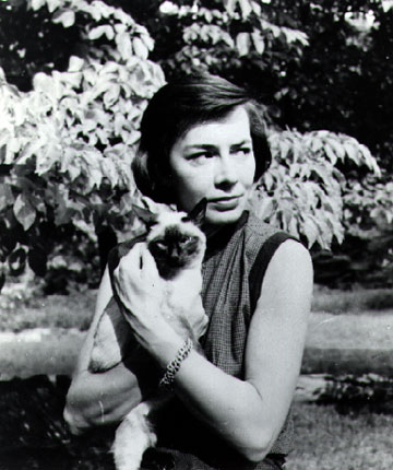 Patricia Highsmith with 