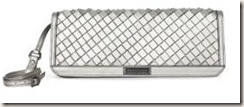 burberry METALLIC WOVEN LEATHER CLUTch