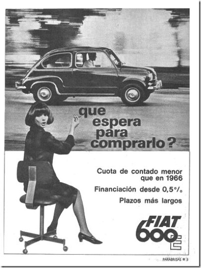 Publicidad Fiat600 1966