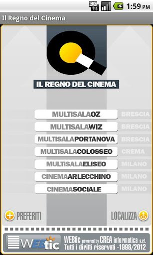 Webtic Il Regno del Cinema