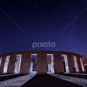 The Henge under the stars by Nick Page - Buildings & Architecture Statues & Monuments