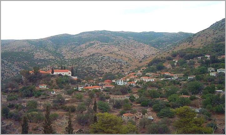 Ήπειρος Θεσπρωτία Φιλιατά χωριό Πλαίσιο - Epirus Filiates unframed