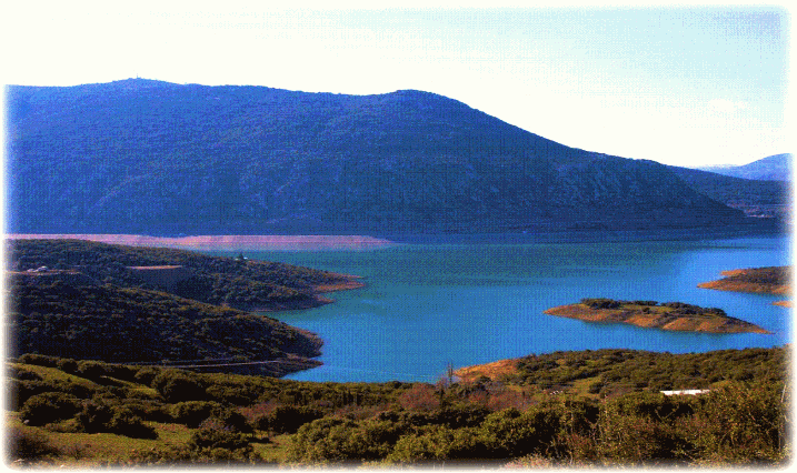 Τεχνητή Λίμνη Μόρνου.Η λίμνη που δημιουργήθηκε με σκοπό τη συγκέντρωση νερού.μετα την την κατασκευη του Φράγματος του Μαραθώνα στη συμβολή των χειμάρρων Χαράδρου και Βαρνάβα  για την ύδρευση της Αθήνας. Η κατασκευή του φράγματος διήρκεσε από το 1926 μέχρι το 1929.