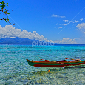 on blue by Goez RIADI - Transportation Boats