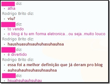 Eu no blog