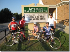Riverside Baptist Church sign