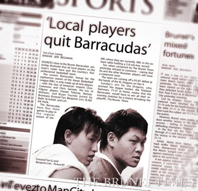 The Brunei Times' report on Tuesday quoting sources close to the Brunei Barracudas as saying that all four local cagers had quit the team. 