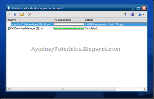 Microsoft Download Manager - AyudasyTutoriales