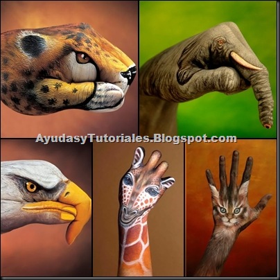 Body Art Animals - AyudasyTutoriales