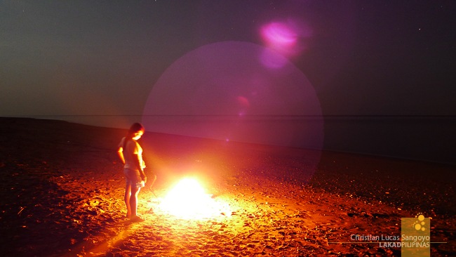 Our Bonfire at Abra de Ilog's Amazona Beach
