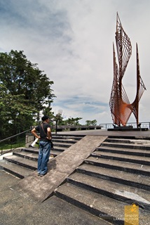 The Eternal Flame at Corregidor's Pacific War Memorial 