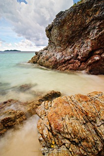 Rocks at the Western Side of the Cove of Malcapuya Island