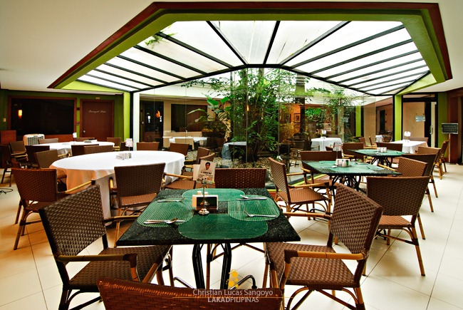 Dining Area at the Ground Floor Atrium at Bacolod Business Inn