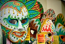 Masskara Masks at Virgie's Bacolod