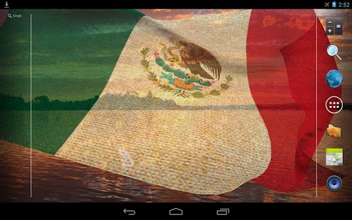 3D Mexico Flag Live Wallpaper