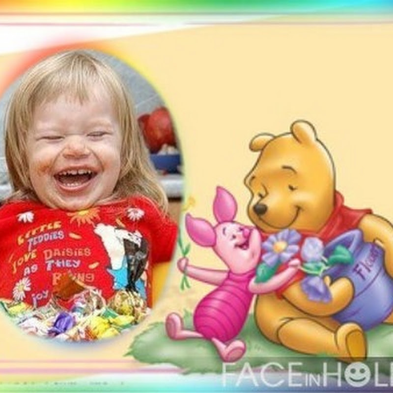 Generador: Tarjeta Winnie The Pooh para poner tu foto