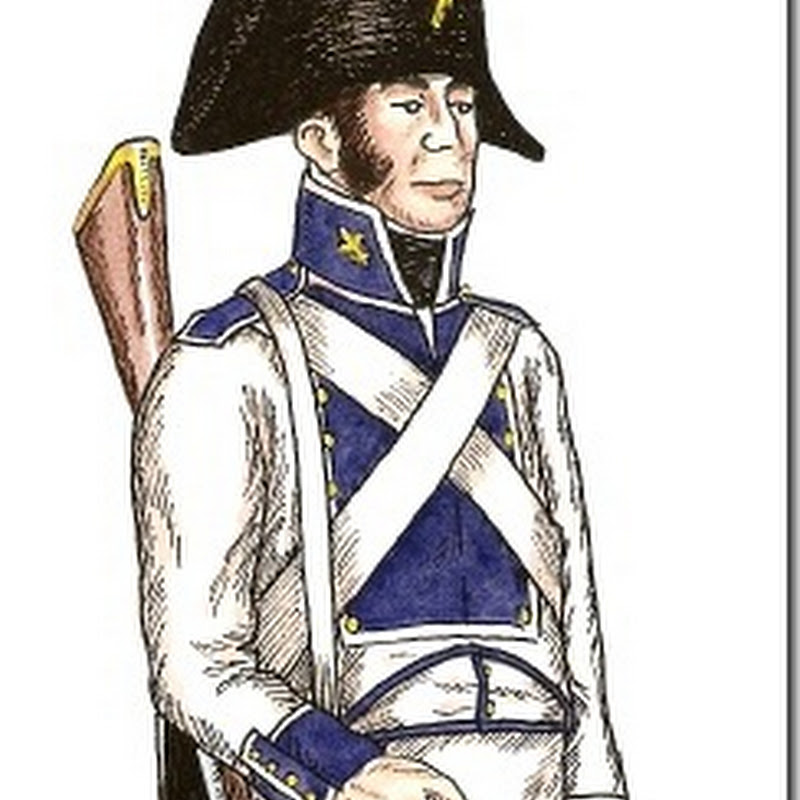 Dibujos de Uniformes Militares españoles en 1808