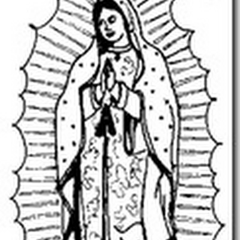 Colorear Virgen de Guadalupe