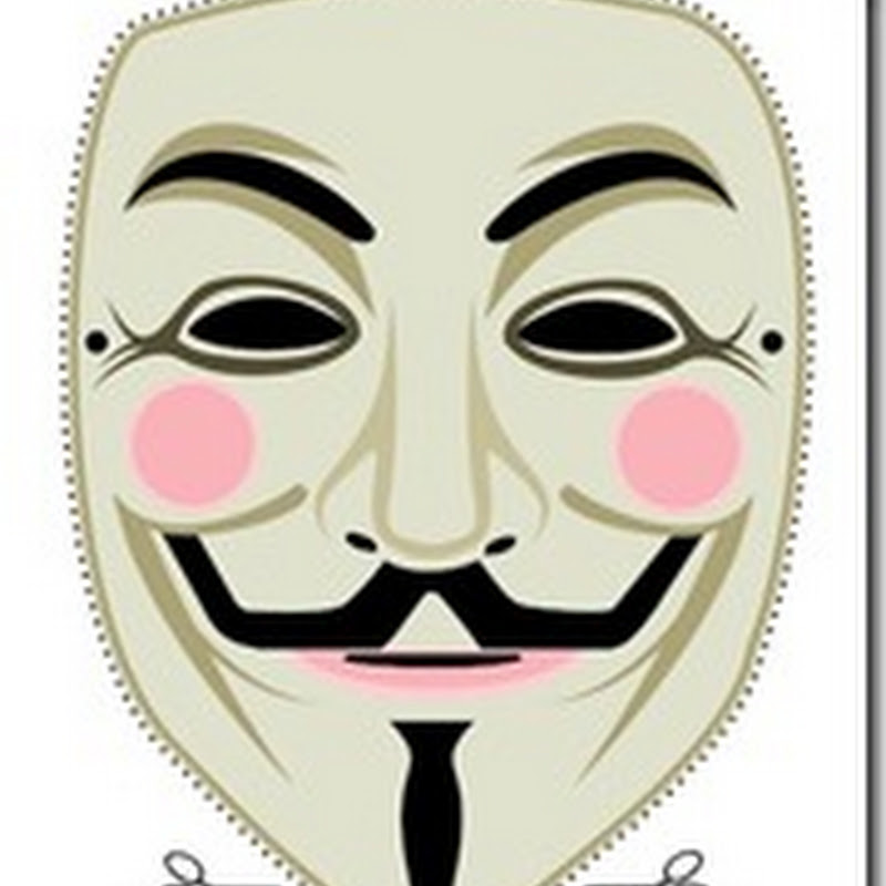 Máscara para imprimir V de Vendetta