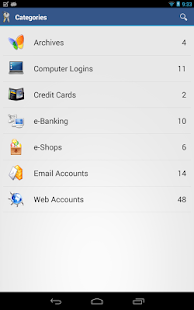 Cloud Wallet App pour Android - screenshot thumbnail