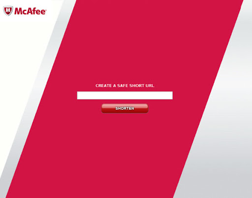 McAf.ee Safe URL shortener From Security Giant McAfee McAf.ee Safe URL shortener From Security Giant McAfee Launched image logo
