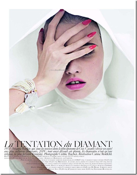 La Tentation du Diamant with Lara stone by Cedric Buchet for Vogue Paris 1