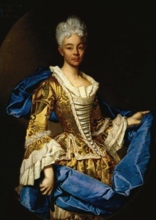 Tableau de Giuseppe Ghislandi, Fra Vittore dit Fra Galgario, Portrait d'Elisabetta Piavani Ghidotti - Huile sur toile - Vers 1715