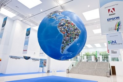 The world’s largest photo globe at Photokina 2010