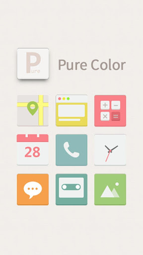 Pure Color Hola Launcher Theme