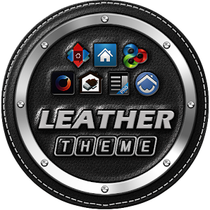 Leather GO APEX NOVA ADW Theme v1.0 APK Cover art