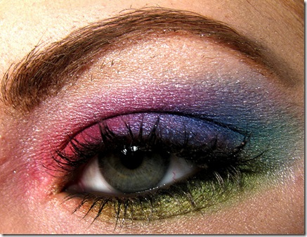 Rainbow eyeshadow