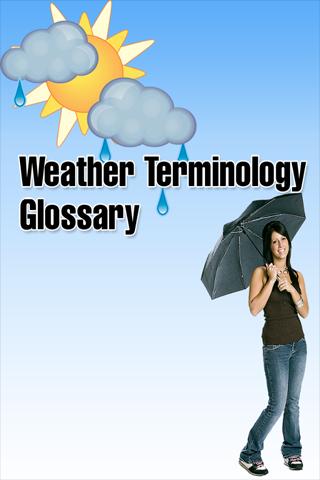 Android application Weather Glossary screenshort