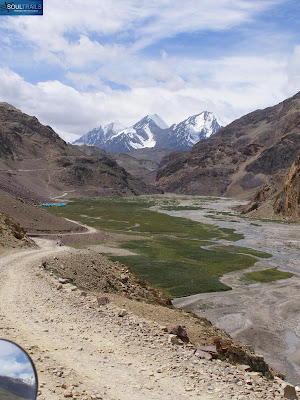 The road surface seen was the best piece of road on this stretch