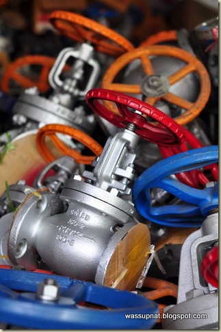 colourful valves