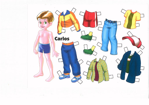 recortables ropa para imprimir