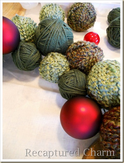 yarn christmas wreath 012a
