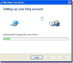 setting up your blog account
