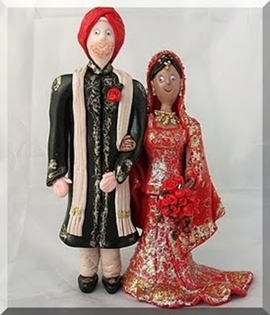 Indian Cake Toppers This bride and groom was her third Indian bride and 