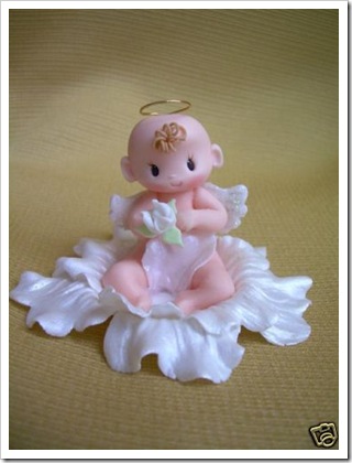 Baby Shower Diaper Cake Toppers Sculpt Art Angel Baby