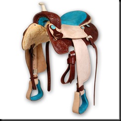 Barrel Saddle Blue