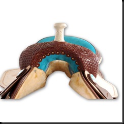 Barrel Saddle Blue